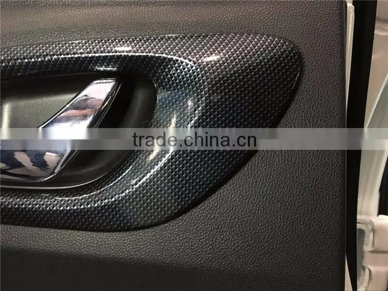 Hydrocarbon Inner Door Handle Insert Bowl Cover Trim ABS Chrome 4 Pcs For KADJAR Car Accessories 2016
