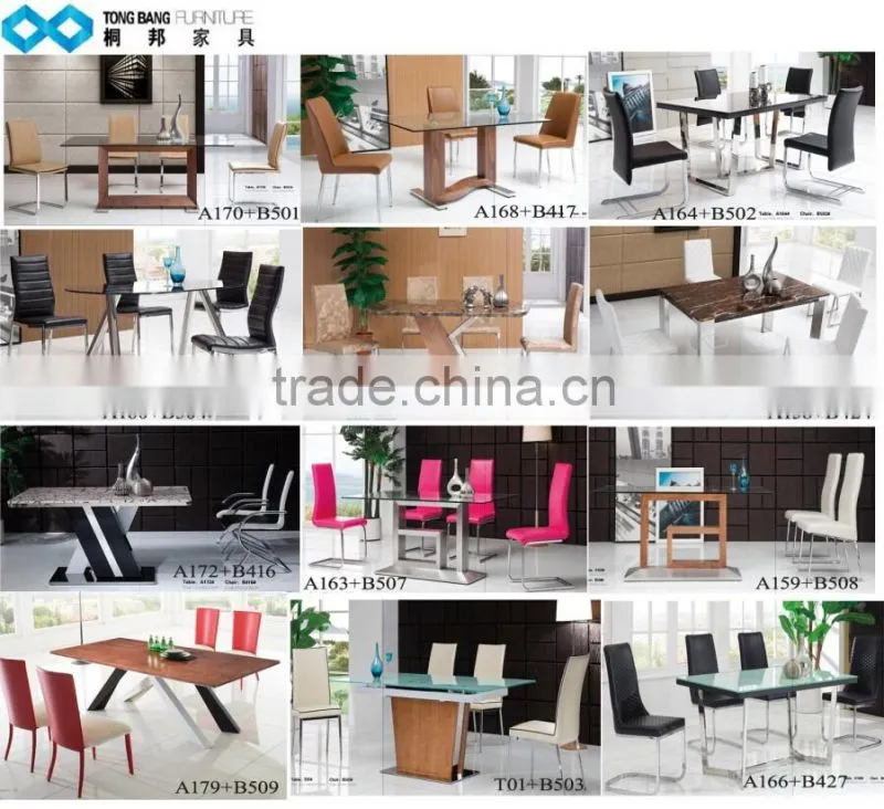TB foshan city furniture manufacturers metal furniture korean dining table