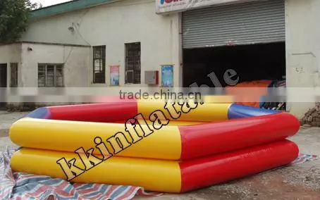 portable plastic swimming pool equipment , inflatable amusement water park KKSP-L001
