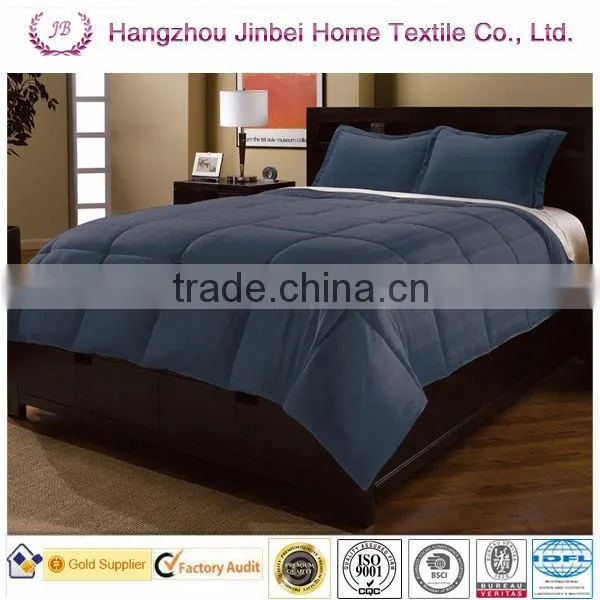 strip solid color square Down alternative comforter/Microfiber quilt/polyester duvet