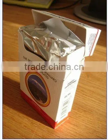 Best price golden color laminated aluminum paper for cigarette