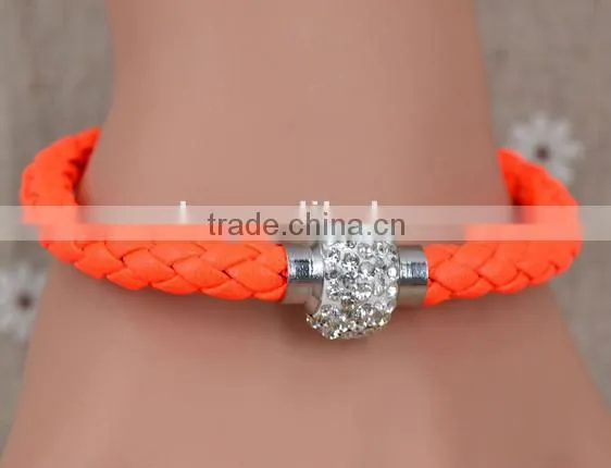 fashion Woven diamond ladies bracelet