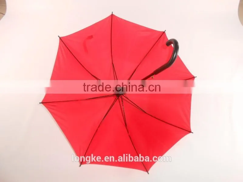 wooden pole umbrella red umbrella with wood handle