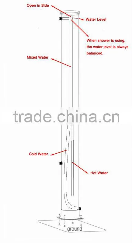 Poolstar economical outdoor pool shower