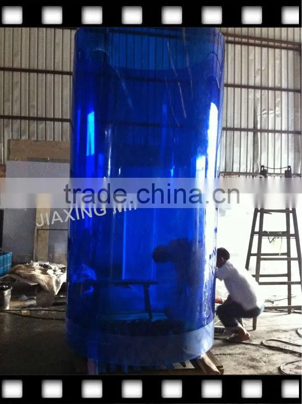 acrylic cylindrical aquarium