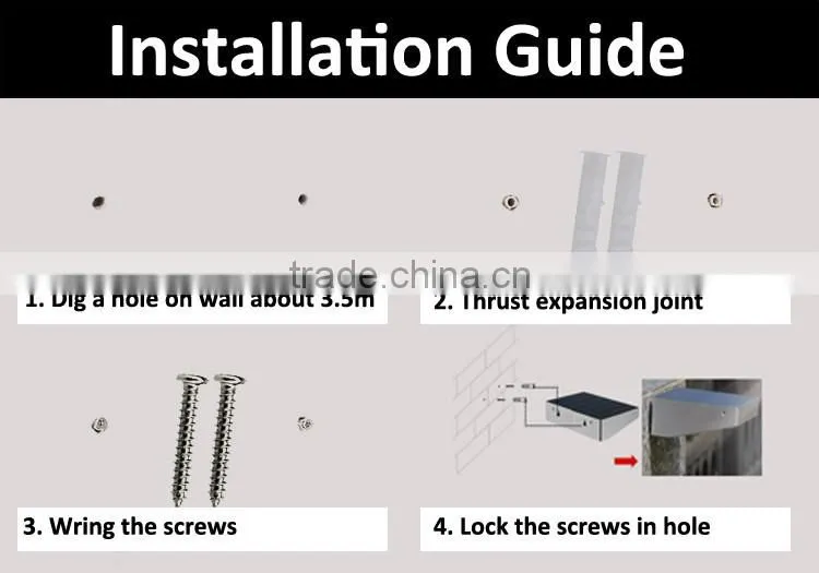 48 led aluminum pad ip65 600LM 4400mah PIR sensor + Light control+weak light solar motion sensor led outdoor light
