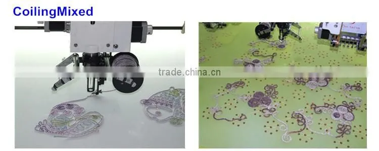 single head embroidery machines with prices(double sequin+chenille+simple coiling)