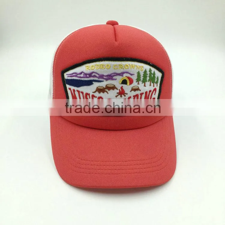 Wholesale Polyester embroidery patch trucker cap