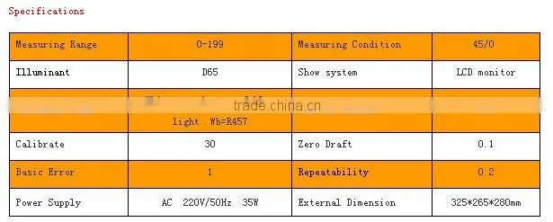 Desktop whiteness meter WSB-2 digital display whiteness measuring instrument