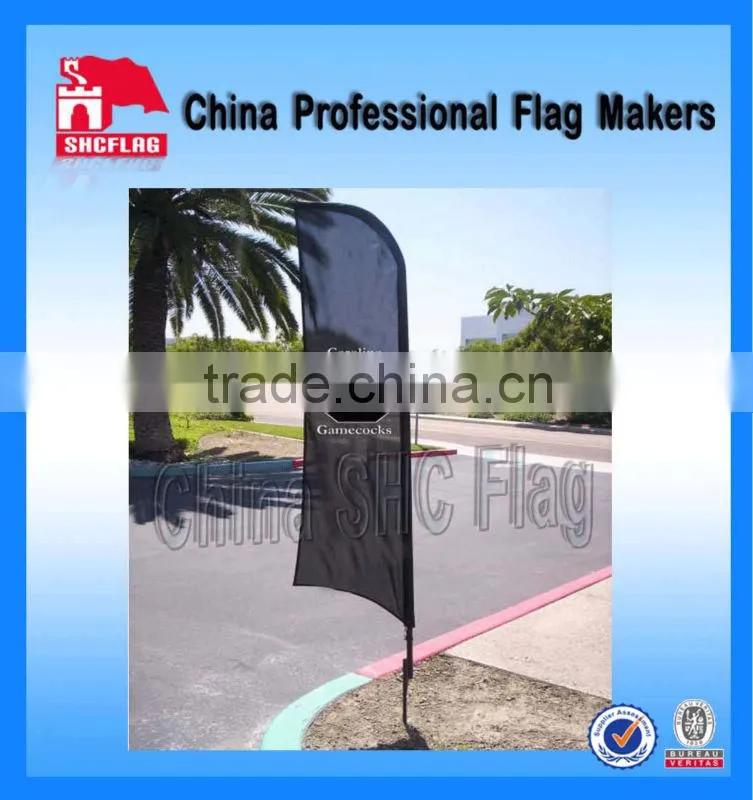 good quality custom 2014 printing fabric feather flag banner flag