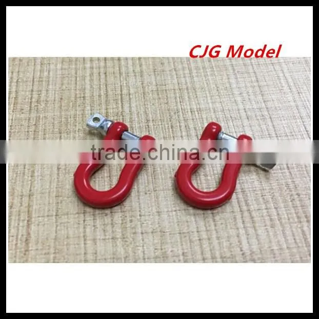 rc car tools accessories billet machined tow shackle for model 1/10 red