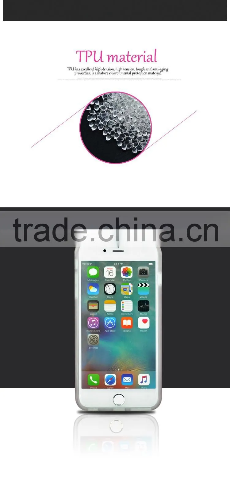 1.5mm Ultra Slim Carton TPU Phone Case for iPhone 6 Plus, Custom 3D IMD Printing Cell Phone Case for iPhone 7