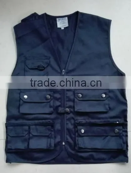 Multi-function Pockets Backpack Flying Reporter Vest