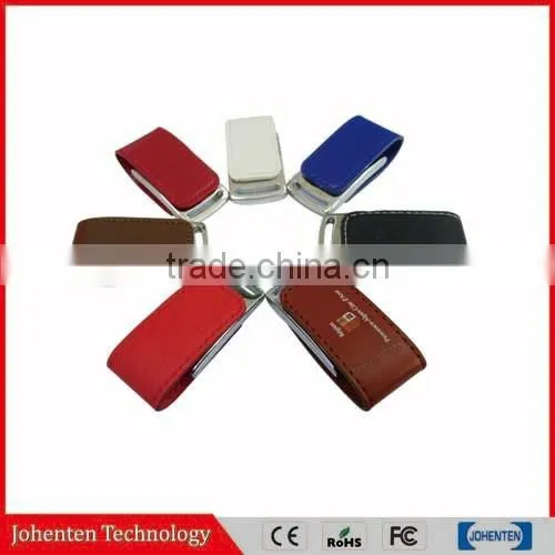 USB2.0 Factory directly sale Leather USB Flash Drive Memory Flash Stick