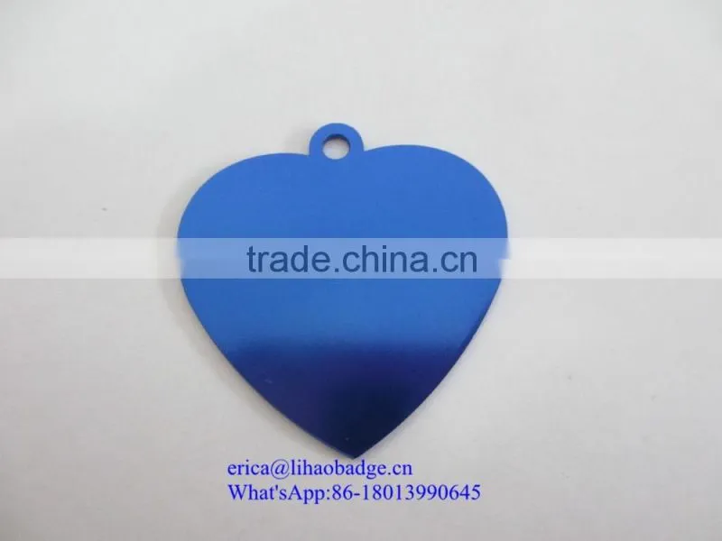 Etched Stainless steel Metal Dog Tag With white Screen Printed Logo