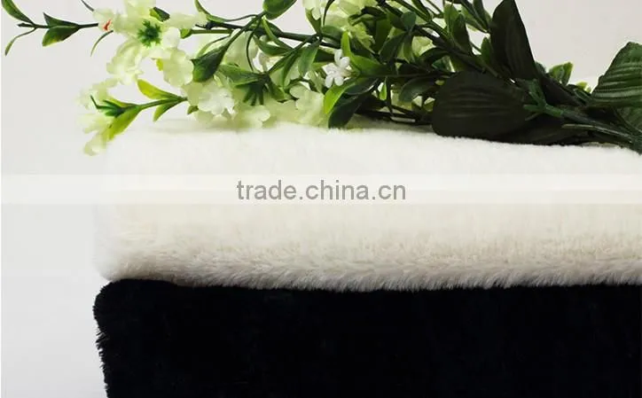 100% polyester knitting long pile pv plush fabric for felt/lining/Upholstery