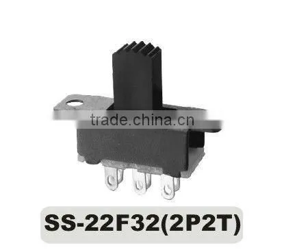 6 pin momentary slide switch SS-22F32(2P2T)