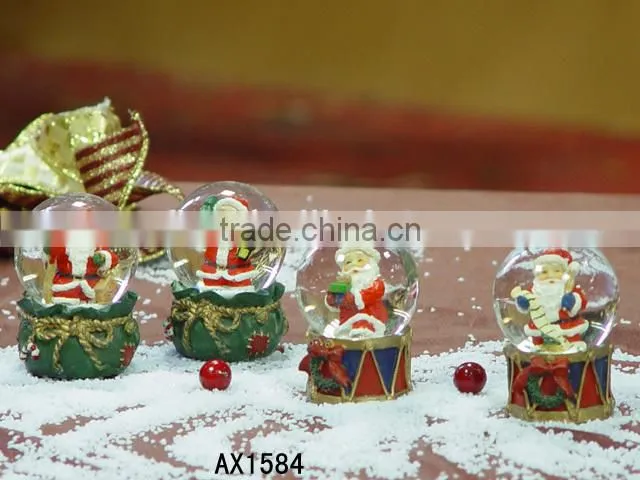 Resin Christmas Craft, Santa Claus Resin Christmas Craft, Snow Globe Resin Christmas Craft