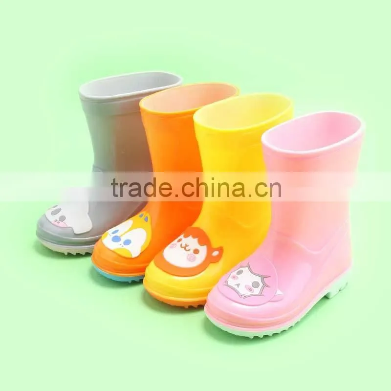 Colorful kids cute rain boot shoes, kids pvc rain boots rubber boots