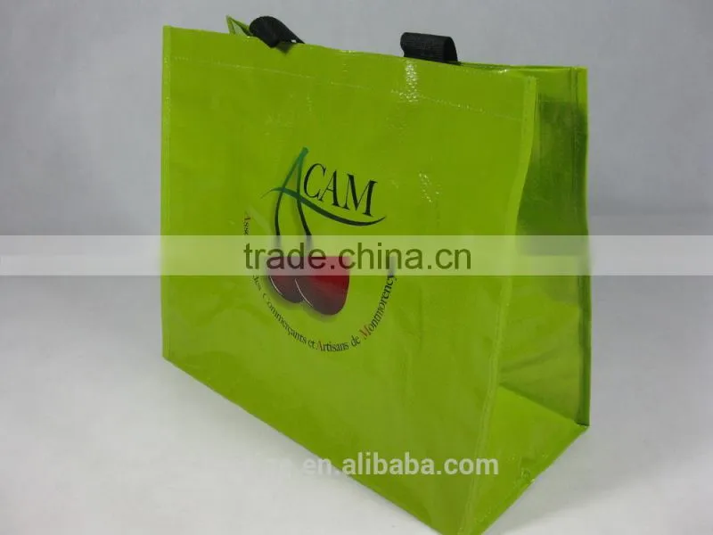 China recyclable water-proof fabric zipper tote bag / zipper bag / PP zipper bag