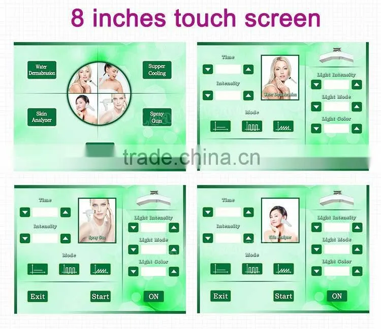 Professional 5 handpieces skin rejuvenation microcurrent face lift machine
