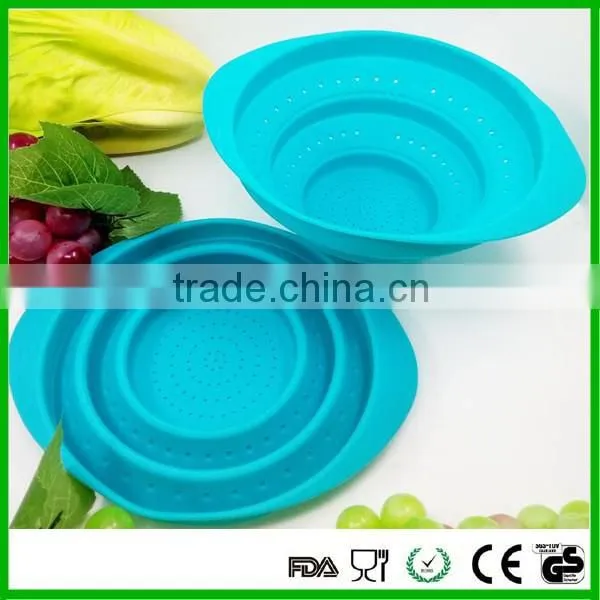 Microwave Oven Food Steamers Basket Silicone Kitchen Tool