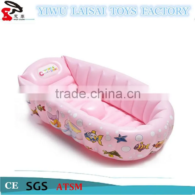 New design inflatable phthlate free pvc baby bathtub with custom logo printing
