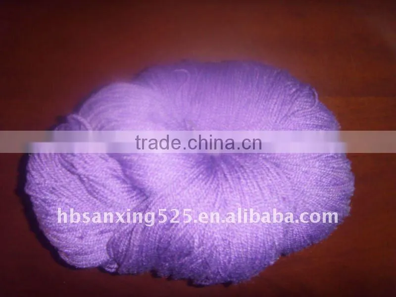 Blended and dyed carpet yarn