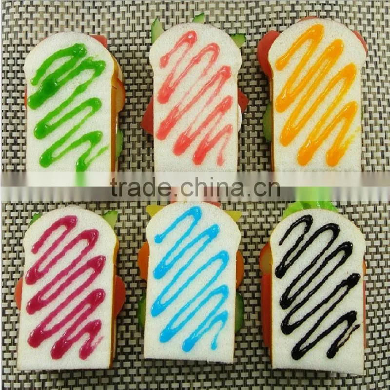 Promotional artificial toast piece | Decorative plastic bread for display | Yiwu Sanqi Crafts - Fake food manufacturer