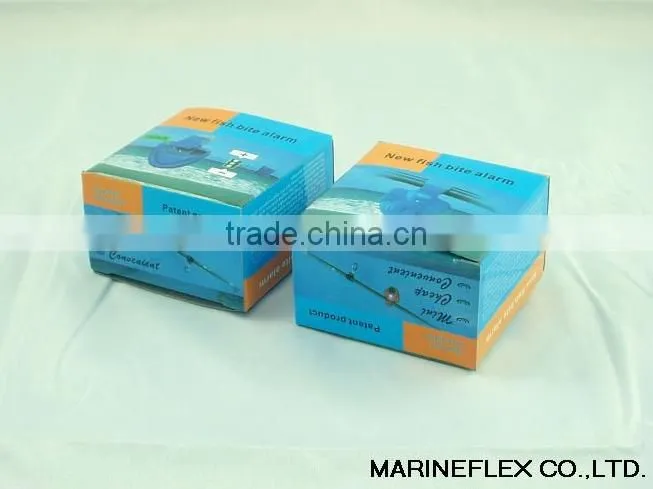 Fishing bite alarm with LED light