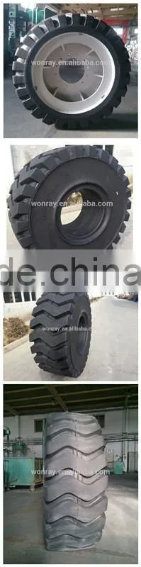 High Load top quality china factory solid polyurethane tire solid heavy otr tire 23.5-25 for heavy otr truck