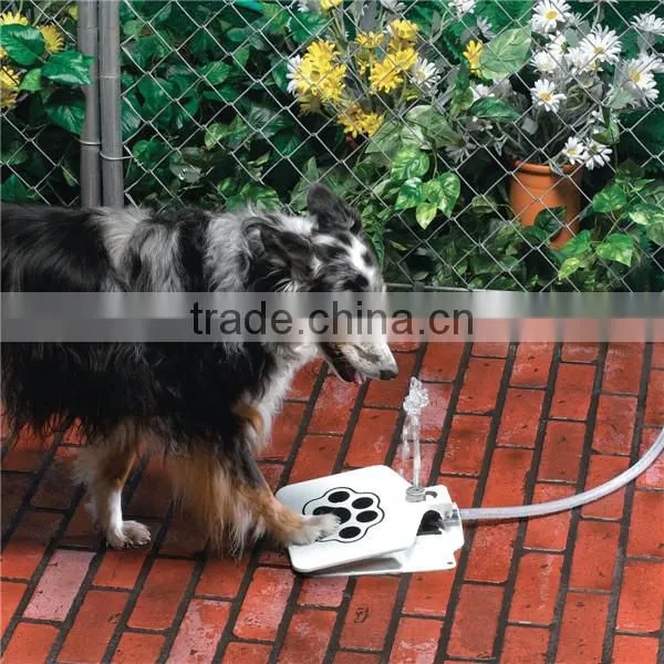 2016 factory wholesale New Dog Supplies Upgrade Pet Step Spray Doggie Dog Cat Paw Water Fountain Feeder Drinking Spring Pedal Pe
