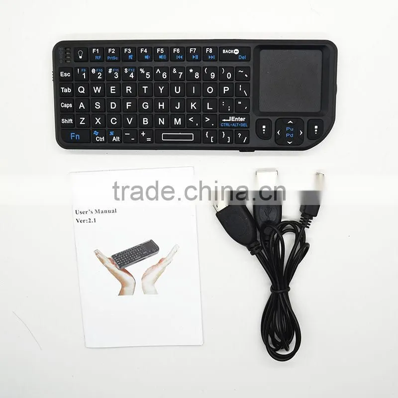 2.4G mini wireless keyboard and mouse for ipad Android TV Box Mobile Phone Smart Phone Wireless touchpad silicone mini keyboard