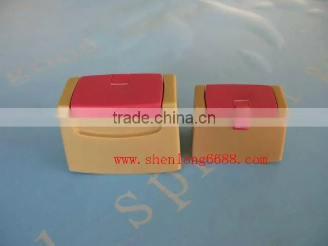 snap on plastic cap double colour each