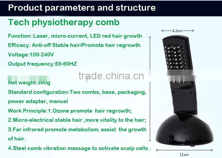 Home Use Hair Growth Hair Care Laser Comb factory price
