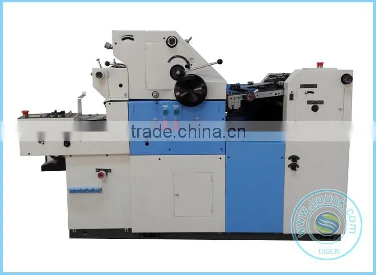 Automatic 47 paper 470*365mm one color coding mini offset printing machine