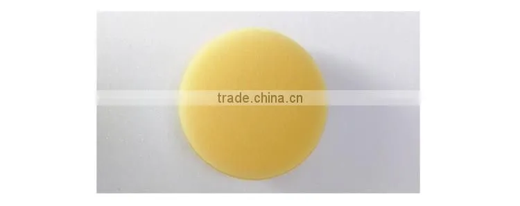Promotional cheap car wax sponge , customized logo car wax applicator sponge