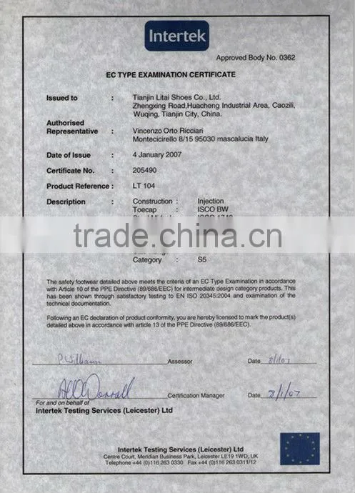 CE EN ISO 20345 S5 chemical resistant PVC rain boots,popular pvc rain boots