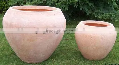 hot sale fibre clay flower planter QL-2358-1