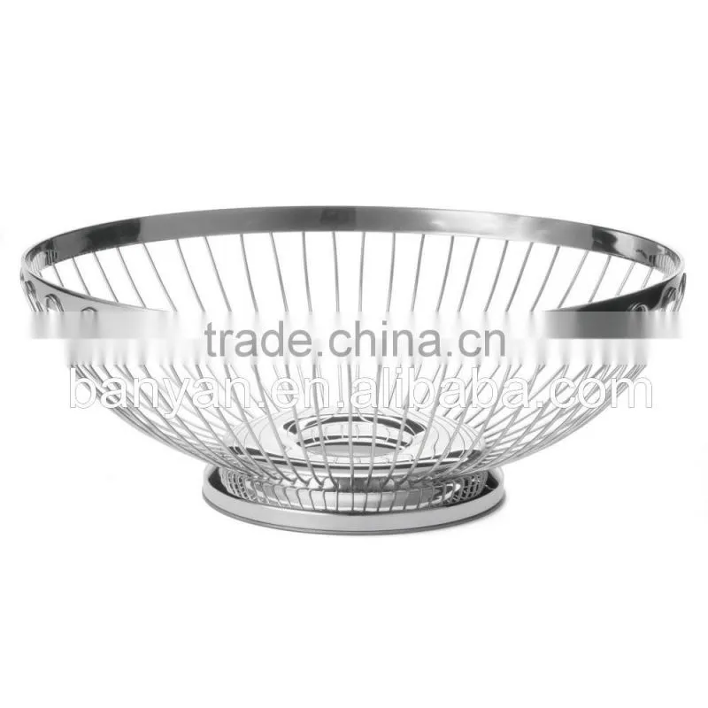 Eco-Friendly feature and iron metal Type storage food and fruit baskets