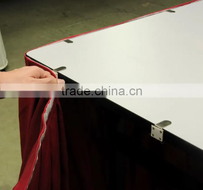 hotsale red wedding party table skirting