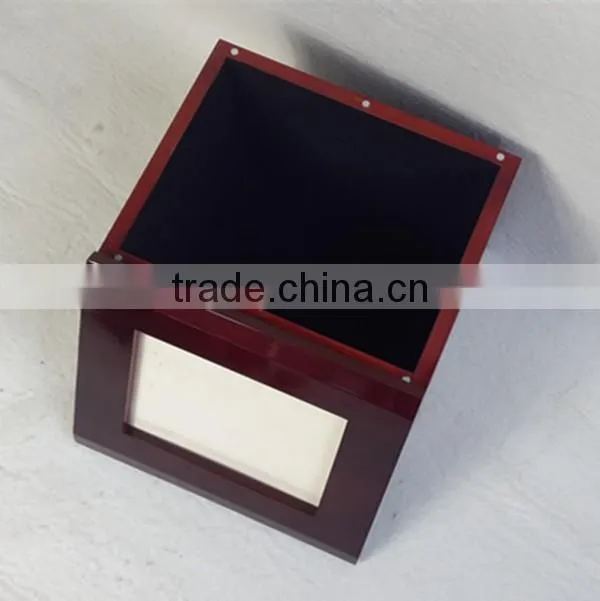 Wholesale cheap MDF veneer photo frame urns with magnet open