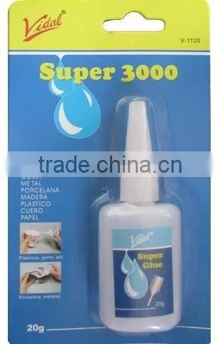 20g cheapest price and top quality 502 glue with plastic bottle