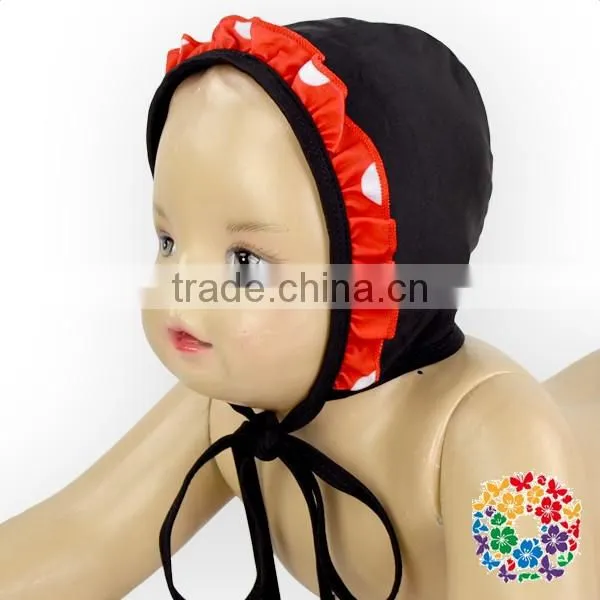 Adorable Black Red Cartoon Kids Girls Swimwear Bikini