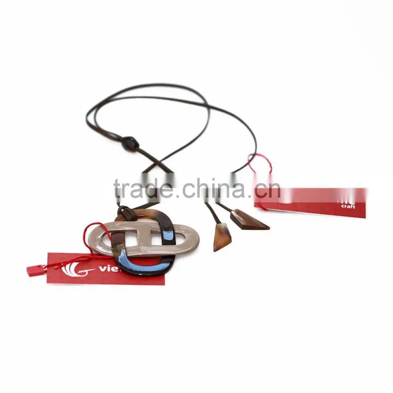 Water buffalo horn necklace, 100% handmade necklace from Vietnam
