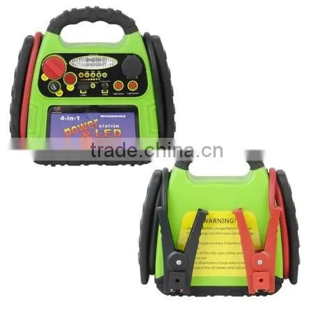 163550 4 in 1 8 LED Work Light Portable Power Bank Vehicle Car Jump Starter