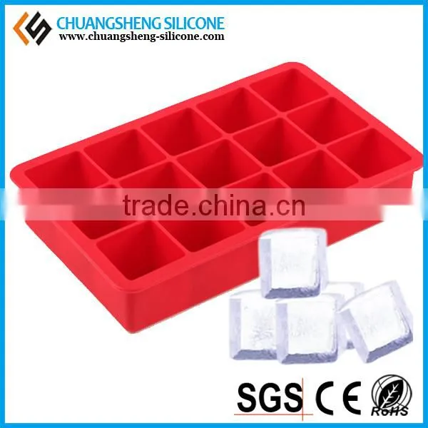 FDA grade silicone fridge square piece ice cream mold tooling