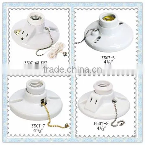 Factory outlet---E27 Edison screw ceramic lamp holder