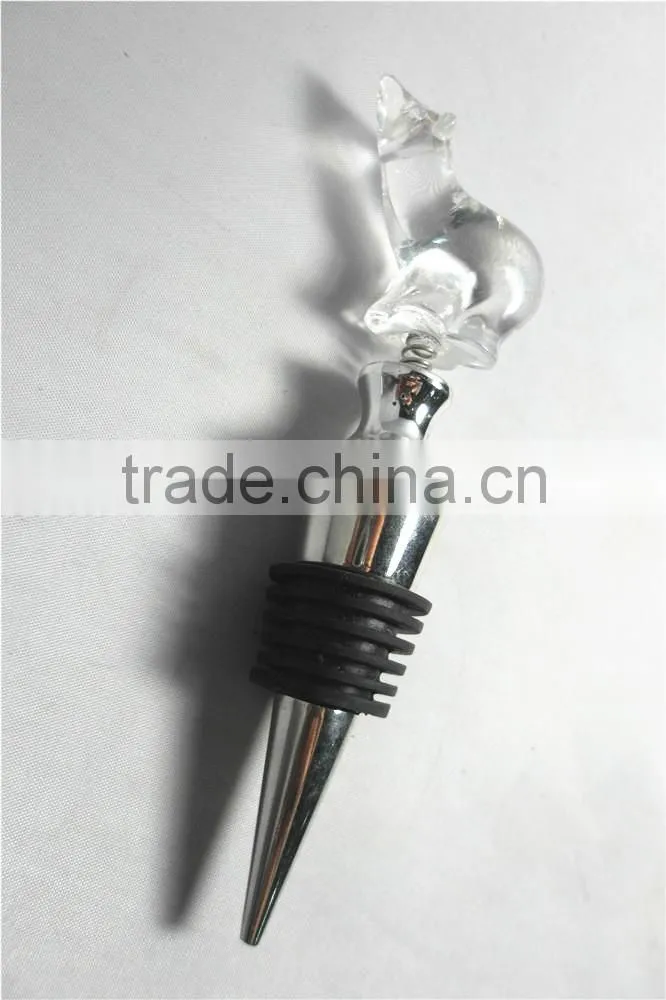 2014 New design high quality polar bear novelty wine stopper