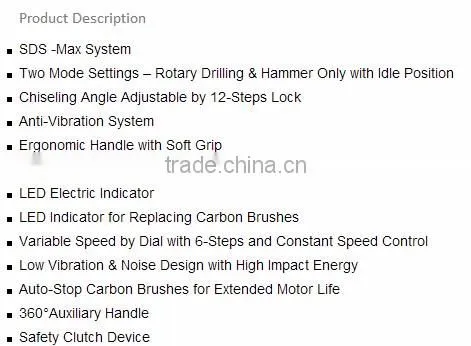 2635 RONIX ROTARY HAMMER 35MM SUPER MODEL 1100W